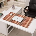 thumbnail image 3 of Long Mouse Pads for Desk,Brown Geometric Striped Pattern Desk Mats on Top Of Desks, Desk Mouse Pad Extra Large with 3mm Non-Slip Base and Stitched Edge for Gaming,Office,Work,Home 31.5"x15.7", 3 of 6