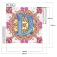 thumbnail image 2 of Pintura de diamante 5D DIY Taladro parcial con forma especial Letra D Datura Kit 30x30cm, 2 of 9