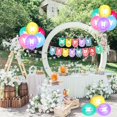 thumbnail image 4 of Suministros para fiesta de cumpleaños, incluidos globos de látex, bandera para tirar, adorno para tarta y juego de cintas, decoración para fiesta temática, 4 of 5