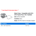 thumbnail image 2 of Water Pump - Compatible with 2010 - 2015 Toyota Prius 1.8L 4-Cylinder 2011 2012 2013 2014, 2 of 2