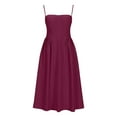 thumbnail image 4 of Gspmoly Robes pour Femmes, Mode Féminine, Couleur Unie, Bretelles Réglables, Robe à Bretelles, Col Rond, Robe de Soirée pour Femmes jusqu'à 65 % de Réduction, 4 of 5