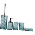 thumbnail image 4 of DOLITY 5 Pieces Bathroom Accessory Set Modern Gifts Easy to Clean Toothbrush Holder Morandi Blue, 4 of 8