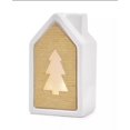 thumbnail image 1 of Shimmer and Light 5.5″ Light-Up Gold Dolomite House with Translucent Tree Design, 1 of 1