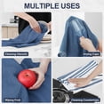 thumbnail image 4 of Simmore 18x28 Cotton Kitchen Towels 6-Pack, Soft Absorbent Dish Cloths for Washing Dishes Multipurpose Dish Towels Set for Kitchen with Hanging Loop, Navy Blue, 4 of 9