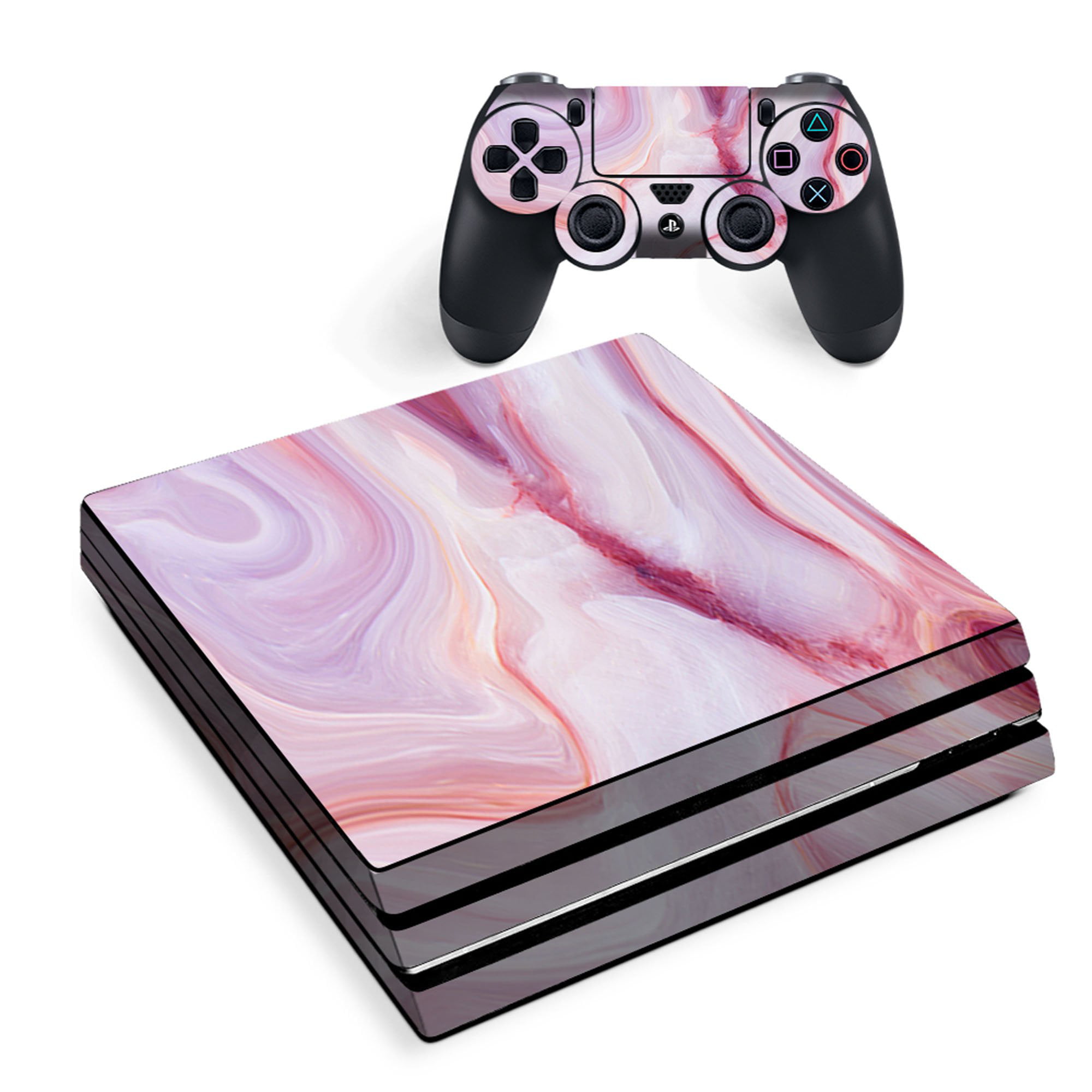 Pink Purple Lightning Storm Electric Vinyl Decal Sticker Skin by Moonlight Printing for PS3 Dual Shock wireless controller 