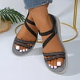 thumbnail image 4 of Pandaie Womens Hiking Sandals Outdoor Sports Comfortable Walking Water Sandal with Arch Support Camping Travel Beach Shoes Black 6, 4 of 9