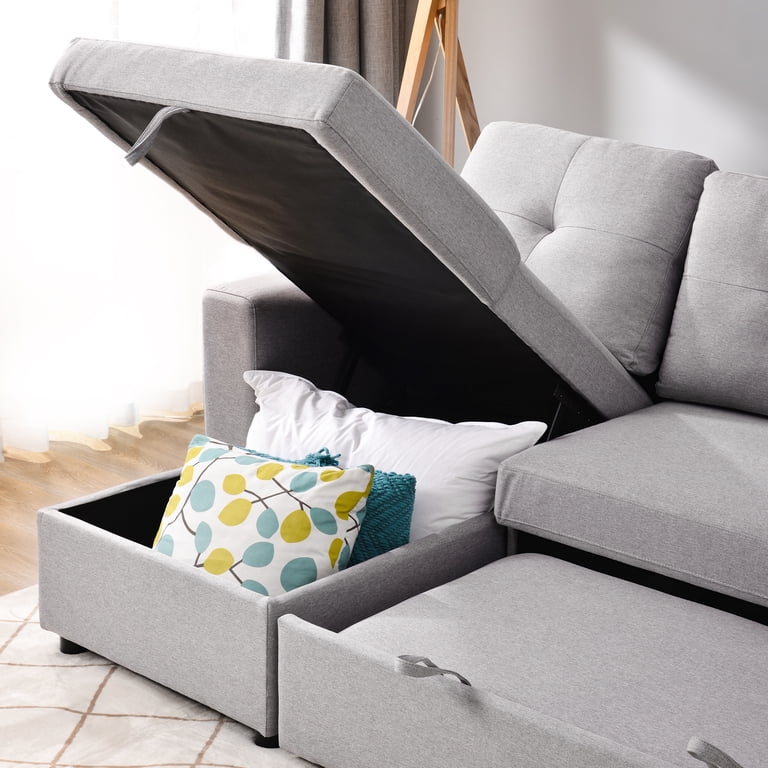 Corner Chaise Sofa Bed With Storage | Cabinets Matttroy