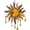 Golden a, variant on Sun Catchers Indoor Window, Acrylic Sun Hanging Ornament for Window, Decorative Golden Suns Pendant Bohemia Suns Ornament for Garden, Patio and Indoor Decor