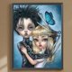 thumbnail image 1 of Cuadros Decorativos 5D bricolaje taladro redondo completo diamante pintura niña Kit decoración del hogar arte artesanía Wdftyju embutido en tela, 1 of 9