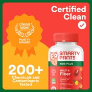 SmartyPants Kids Plus Multi & Fiber Gummies for Digestive Health, 90ct