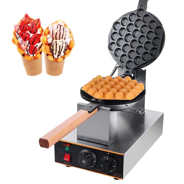 1400W Bubble Waffle Maker Waffle Maker Iron Ready in under 3 Minutes Removable Drip Tray
