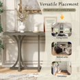 thumbnail image 3 of Euroco 59.8" Long Console Table, Farmhouse Entryway Table with Slender Curved Legs, Narrow Sofa Table Behind Couch for Living Room, Hallway,Foyer,Gray, 3 of 9
