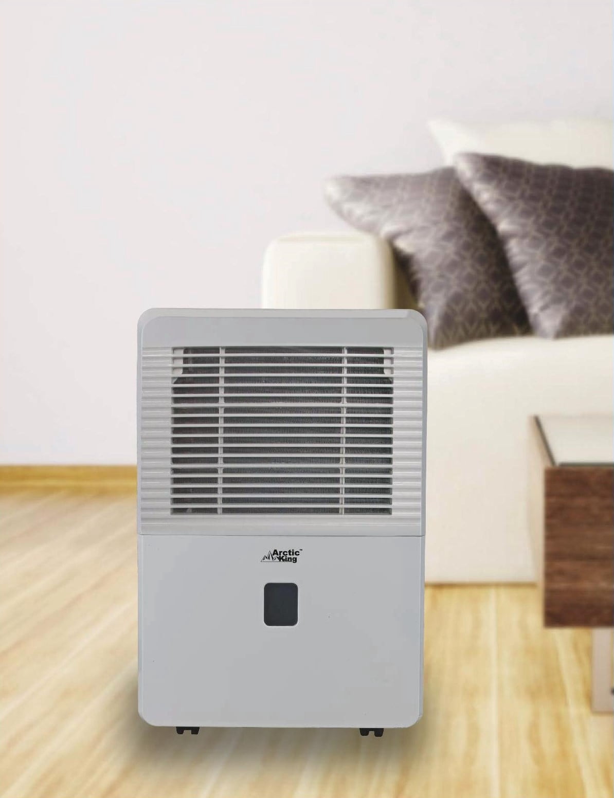 Arctic King 30 pt Dehumidifier in White - Energy Efficient, Auto Restart, 24 Hour Timer