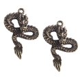 thumbnail image 4 of AMERTEER 2pcs Exquisite Brass Craft DIY Pendants Brass Dragon Decors Keychain Decors, 4 of 6