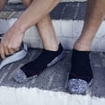 thumbnail image 6 of Gildan Mens Active Strategic Cushion No Show Socks with Tab Back, Multipairs 12 Black/Grey/Merlot 12-pairs Shoe Size: 6-12, 6 of 6