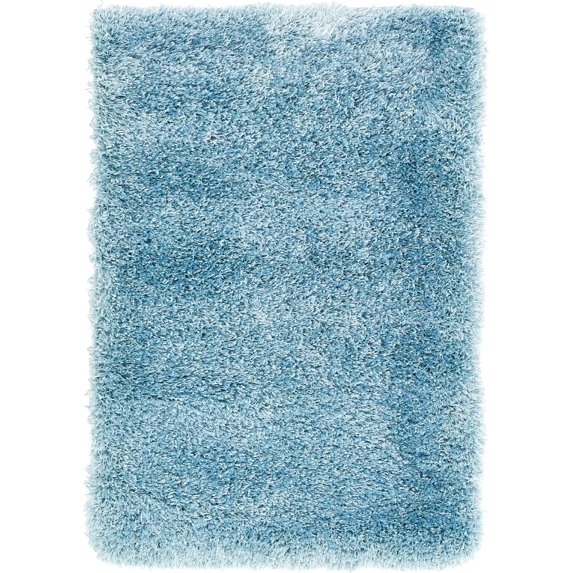 Unique Loom Solid Print Modern Area Rugs, Blue