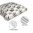 thumbnail image 4 of Throw Pillow Covers, Black White Snail Print Soft Square Pillow Cases with Invisible Zipper for Couch Bed Sofa, Farmhouse Fall Home Decor 16"x16", 4 of 7