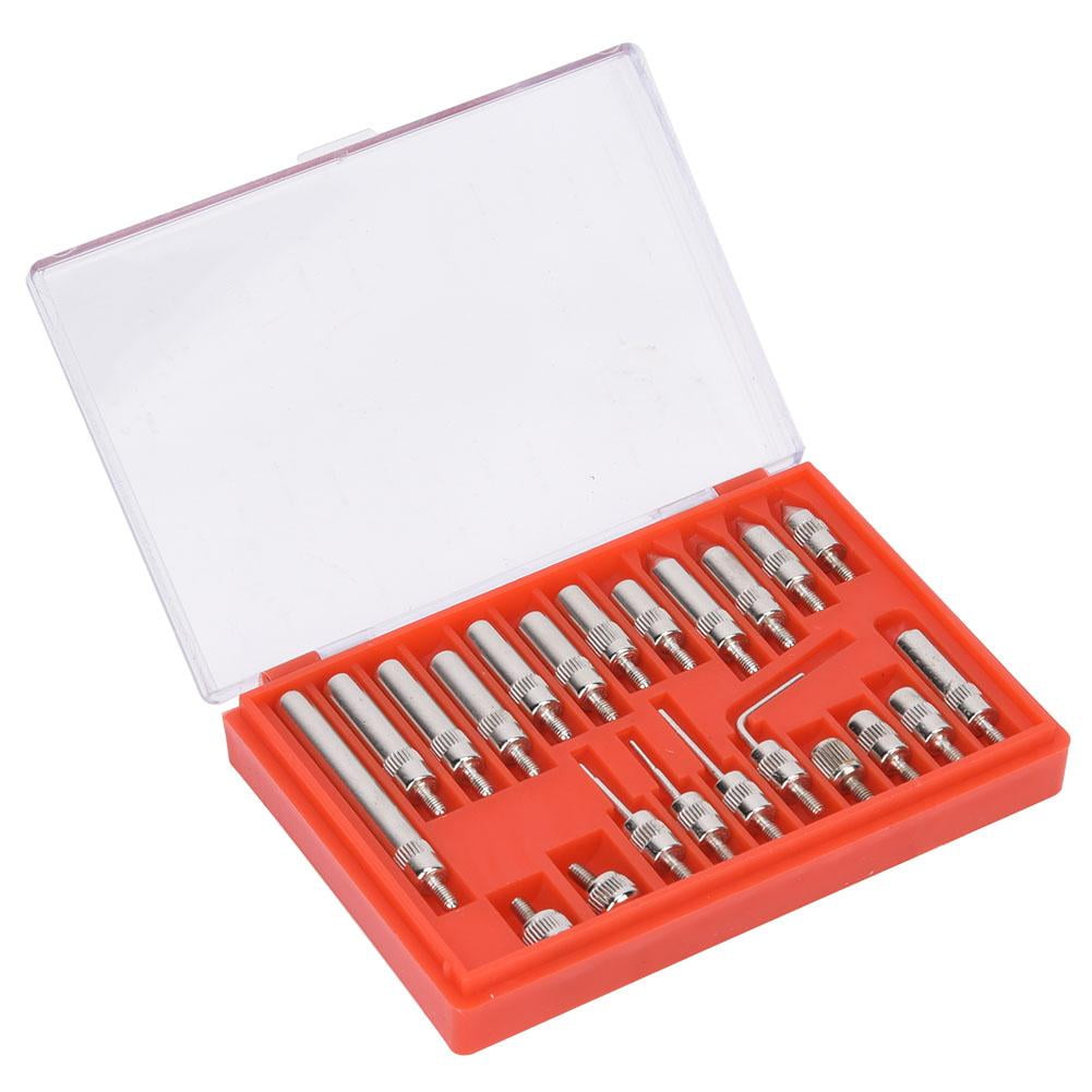 Tebru Dial Tester,Dial Indicator Point,22 Pcs Pointed Tip Dial Gauge