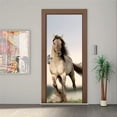 thumbnail image 3 of 3D door sticker self adhesive paper galloping horse art mural door sticker paper, paper waterproof door sticker paper wall decor mural,SP-F242,XL(47.5x215cmx2Pcs, 3 of 14