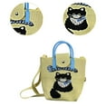 thumbnail image 6 of freneci Women Crochet Phone Bag Adorable Unique Mini Handbag for Street Travel Beach Yellow Cat, 6 of 8