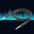 thumbnail image 1 of Cable de instrumento de guitarra a Cable mono con enchufe TS de 1/4 de pulgada a 1/4 de pulgada (2M), 1 of 9