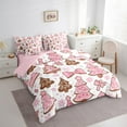 thumbnail image 3 of Castle Fairy Bowknot Snowflakes 7-Piece Twin Bedding Sets for Children,Christmas Tree Bedding Comforter Set,Festival Xmas Breathable Sheet Sets,Breathable Home Decor, 3 of 8