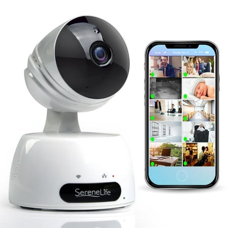 SereneLife IPCAMHD30 - IP Camera WiFi Cam - HD Network Camera with Remote App Control, (Best Ip Cam Viewer App Android)