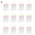 thumbnail image 1 of Gift Bags 12Pcs/Set Gift Bags Handles Recyclable Lightweight Single-sided Hot Stamping Present Pouch for Home, 1 of 6