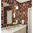 thumbnail image 3 of S4Sassy Floral Vine Wallpaper - Brown Wall Covering, 25" x 240" Self-Adhesive Vinyl Walls Paper, Wallwrap, Easy DIY Wall Covering For Boho aesthetic wall decor, Living Room, Living Spaces, 3 of 9