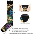 thumbnail image 3 of Mardi Gras Lily Compression Socks for Women&Men Circulation-Best Support for Nurses, Running, Athletic-1 Pairs Gift, 3 of 7
