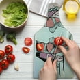 thumbnail image 3 of Ballet Cutting Board, Sketch of Ballet Dancers Feet with Pointe Nobility Talent Balance Classic, Decorative Tempered Glass Cutting and Serving Board, in 3 Sizes, by Ambesonne, 3 of 5