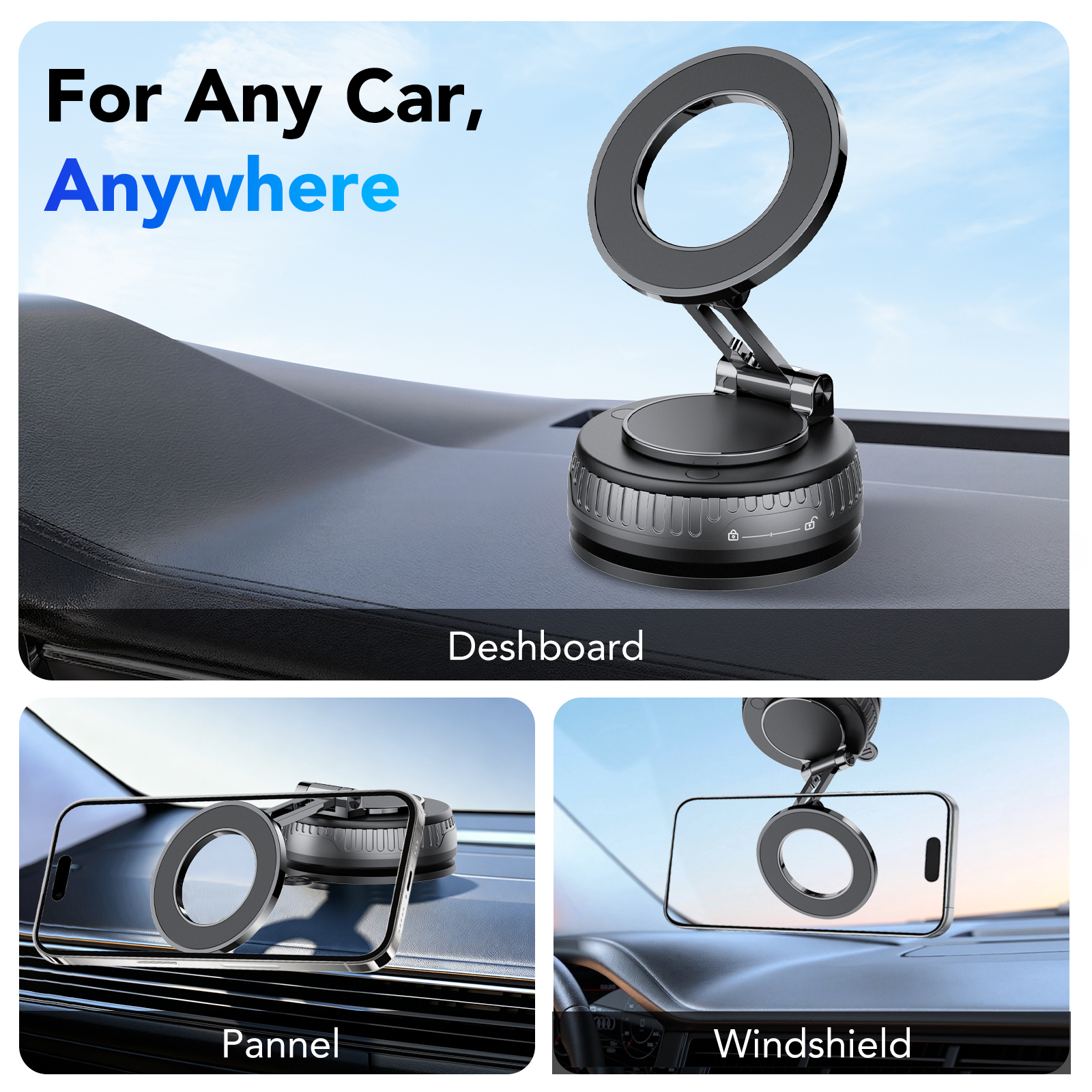 FAMOO Magnetic Car Phone Holder with N60 Magnets photo 2