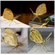 thumbnail image 3 of Decoración de mariposa de latón de estilo vintage estatua de mariposa de latón adorno de latón detallado artesanía, 3 of 5
