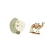 thumbnail image 5 of Reloj de pared silencioso, figura de camello de resina, figura de escritorio, decoración moderna, estatua de animal de resina, adecuado para regalo de, 5 of 8