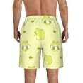 thumbnail image 3 of Bixox Men's Cute Frog3 printing Casual Classic Fit Short Summer Beach Shorts, 3 of 6