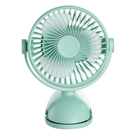

Usb Ventilator Mini - Clip Klein Tischventilator Lange Akkulaufzeit Wiederaufladbare 3000mAh Akku Leise Tisch Ventilatoren Klemmbar 360° Drehung Tragbarer USB Desk Fan für Büro Kinderwagen