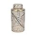 thumbnail image 3 of Sagebrook Home Ceramic 16" Jar With Gold Lid, White, 3 of 4