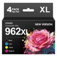 thumbnail image 1 of Cartuchos de tinta COLRIX 962XL, paquete de 4, negro, cian, amarillo y magenta, 1 of 8