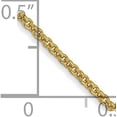 thumbnail image 4 of Solid 14K Yellow Gold 1.6mm Round Open Link Cable with Lobster Lock Chain - 14", 4 of 7
