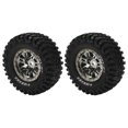 thumbnail image 1 of RC Tire, Strong Cushioning Rubber Tire Skin Improve Appearance  Grip 2Pcs  for ZD Racing 1/7 DBX-07 RC Car Blue,Titanium, 1 of 1