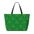 thumbnail image 2 of Xecao St Patrick's Day5 for versatile beach bag for women includes zipper pockets and waterproof material, ideal for vacations and adventures., 2 of 7