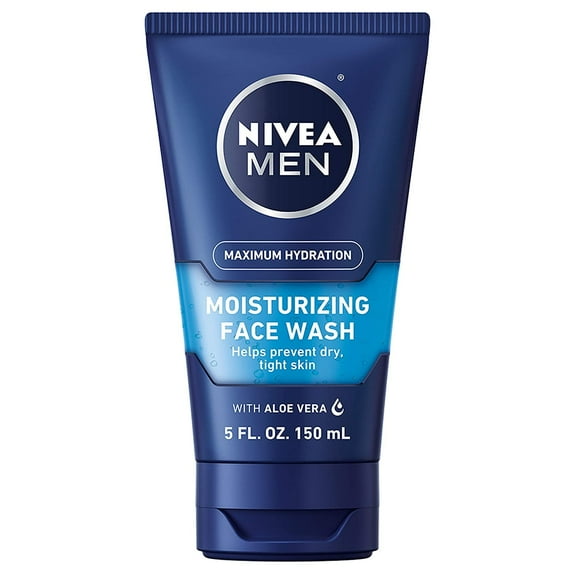 Nivea Men Max Hydration Moisturizing Face Wash, 5 Ounces (2 Packs)