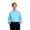 Sky Blue, variant on Teenager Child Boys Girls Shirt Solid Long Sleeve Kids Gentleman Lapel Button Tops 9-16Y Apparel