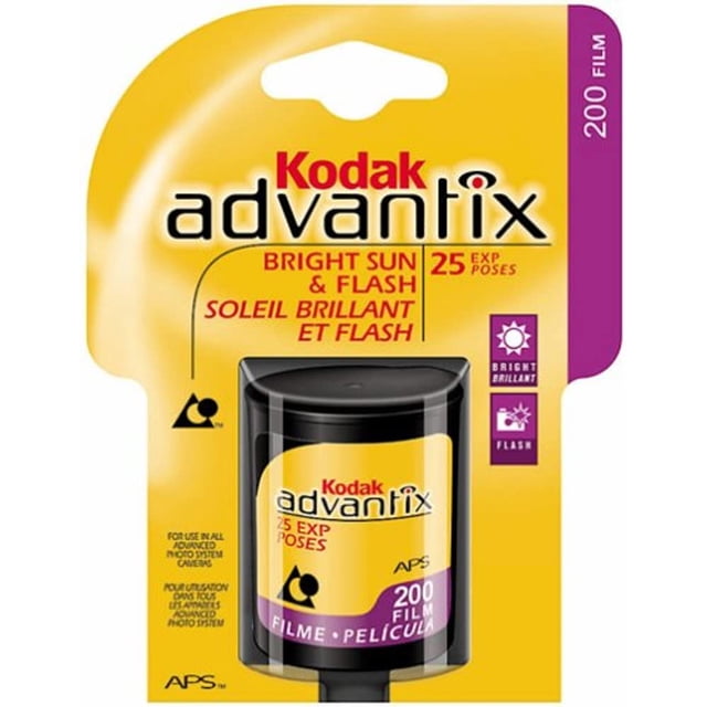 Película Kodak Advantix APS 200 ISO 25 Exposiciones