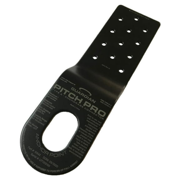 Guardian Fall Protection Lightweight Roof Anchor, Small Size, Powder-Coated Steel, Durable Construction