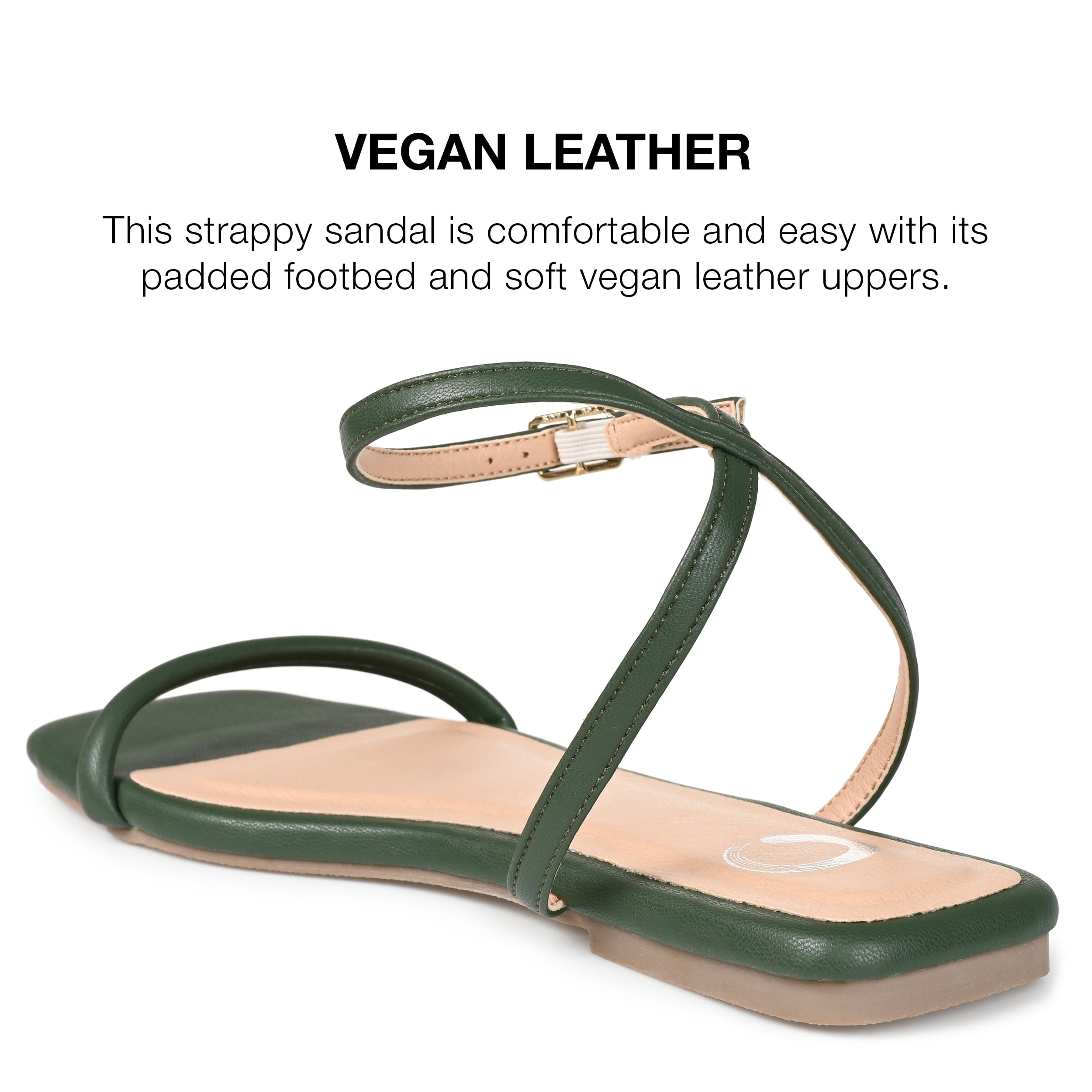 Journee Collection Womens Veena Ankle Strap Low Block Heel Sandals