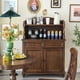 thumbnail image 2 of Luxury Space Saving Sideboard Corner Nordic Wooden Mid Century Living Room Cabinets Drawers Showcase Archivadores Home Furniture My Lux Decor Round, 2 of 18