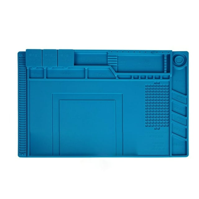 Heat Insulation Silicone Pad Heat Insulation Silicone Mat Heat Insulation Silicone Pad Workbench Parts Adsorption Pad Mat Dark Blue