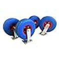 thumbnail image 3 of Professional EZ Travel Collection Lot de 4 Roulettes Plates de 10 Pouces (2 Pivotantes et 2 Fixes) 350 LBS, 3 of 4