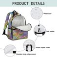thumbnail image 4 of Pioneer Flower Floral Print Pattern Backpack for School, Cute School Bag with Adjustable Shoulder Straps and Padded Back, 15.25"x11.5"x5.25", 4 of 5